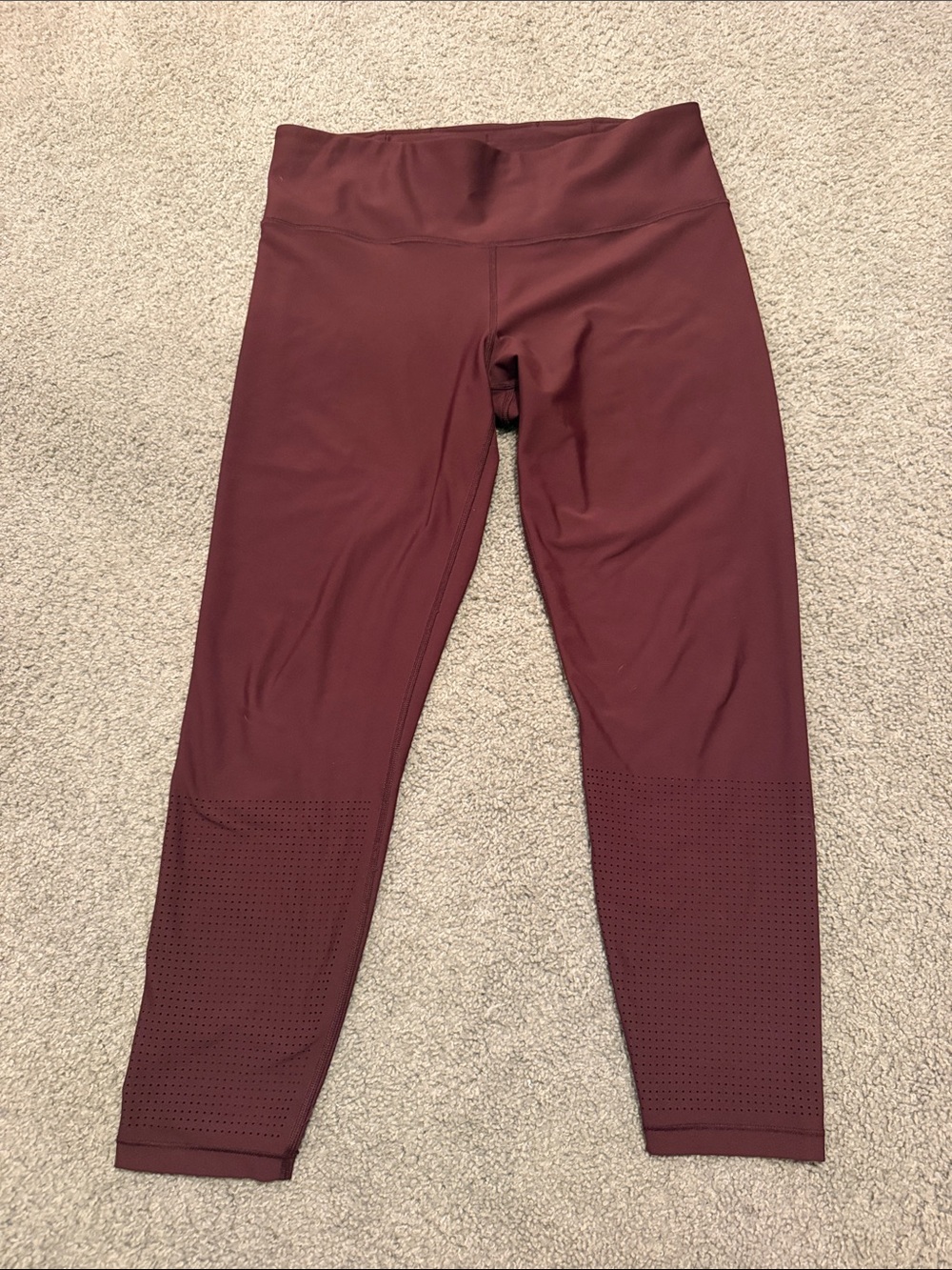 Athleta Burgundy High-Rise Performance Leggings